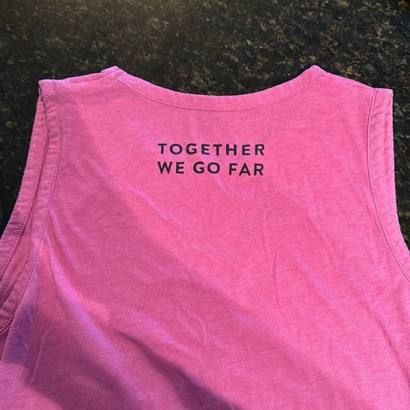 Peleton pink sleeveless tank. Lightly worn. Excellent condition. - Picture 5 of 5